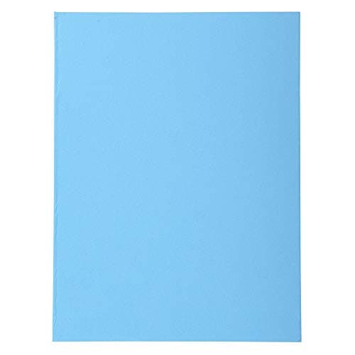 Image of Exacompta - Ref 420010E - Forever Collection - Recycled Square Cut Folder - A4 (210 x 297mm), 170gsm Recycled Board, Blue Angel Certified - Bright Blue (Pack of 100)