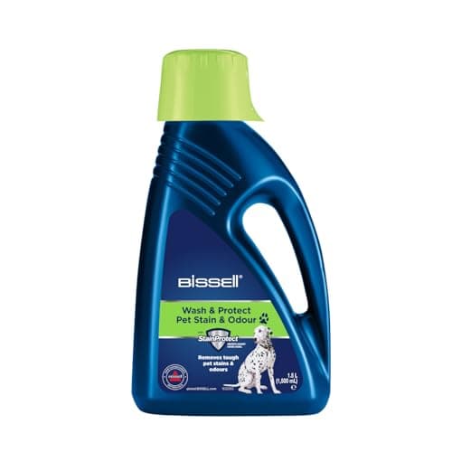 Image of BISSELL Wash & Protect Pet Stain & Odor, For BISSELL Upright Carpet Cleaners, 1.5L, Removes tough pet stains & odours, 1087N