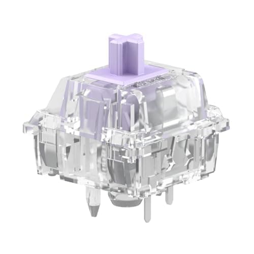 Image of Glorious Gaming Mako Ultralight Switches (110 PCS) Tactile Switches for Gaming and Typing, Clear Design for Max RGB, Pre Lubed, For Hotswappable Mechanical Keyboards with 5-pin sockets