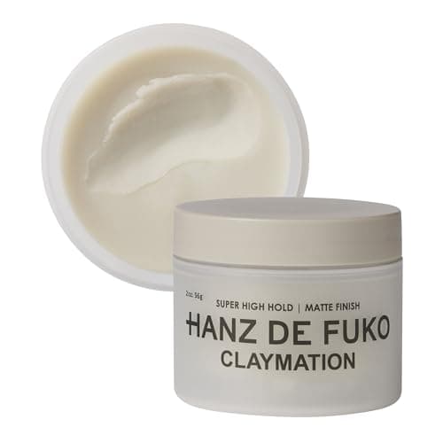Image of HANZ DE FUKO Claymation | Premium All Natural Clay-Wax Hybrid Styling Product with High Hold Matte Finish | All Hair Types | 56g