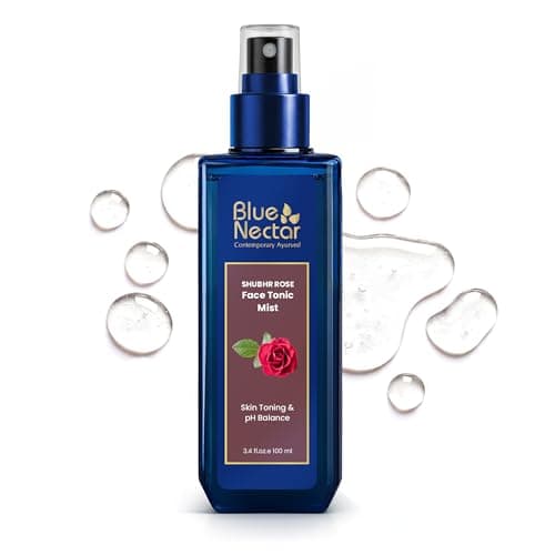 Image of Blue Nectar Shubhr Steam Distilled Rose Toner Water & Face Tonic Mist (100 ml, 3.4 Fl Oz)