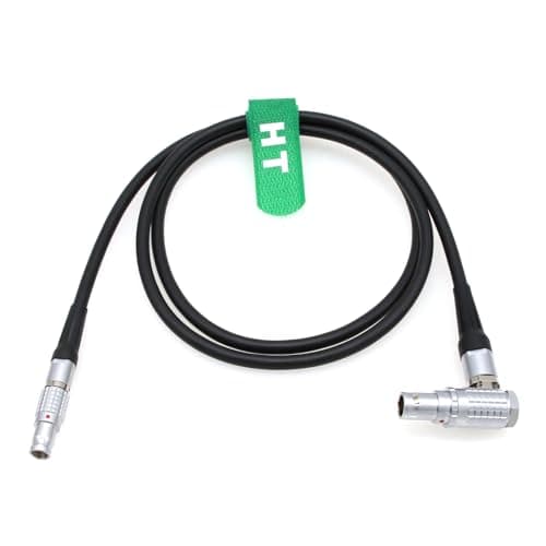 Image of HangTon Ronin Tethered Control Handle Control Cable for DJI RS2 RS3 Pro Gimbal expansion base kit, Right Angle 4+2pin to Straight 6 pin 10m