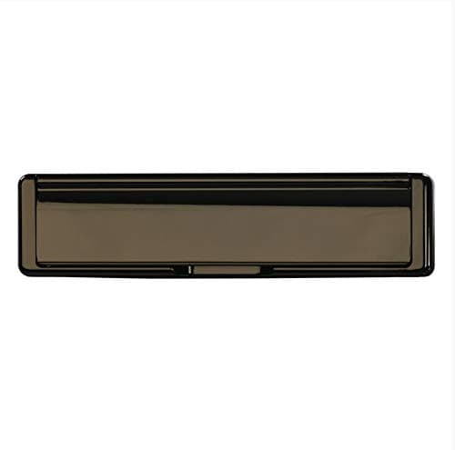 Image of 12" Fab & Fix Nu Mail Letterplate Premium Heavy Duty Sprung Letter Box Upvc Wood Door - Suitable for Mid-Rails and Composite Doors 40-80mm Thick (Hardex Bronze)