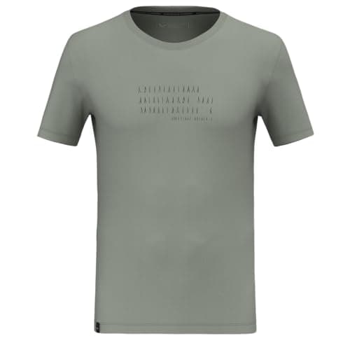 Image of Salewa Mens Eagle Poem Dry M T-Shirt, Shadow, M EU