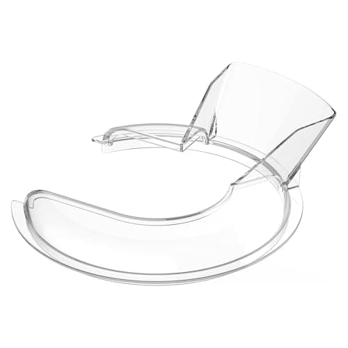 Image of Pouring Shield for KitchenAid 4.5-5 Quart Tilt-Head Stand Mixers Artisan & Classic Series by MMOBIEL – Pouring Chute & Prevent Splattering – Splash Guard for Stainless Steel, Glass & Ceramic Bowls