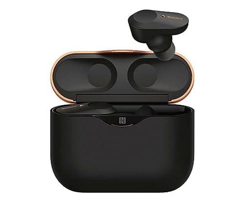 Image of Sony WF-1000XM3 Truly Wireless Noise Cancelling Headphones with Mic, up to 32H battery life, stable Bluetooth connection, wearing detection with Alexa built-in - Black