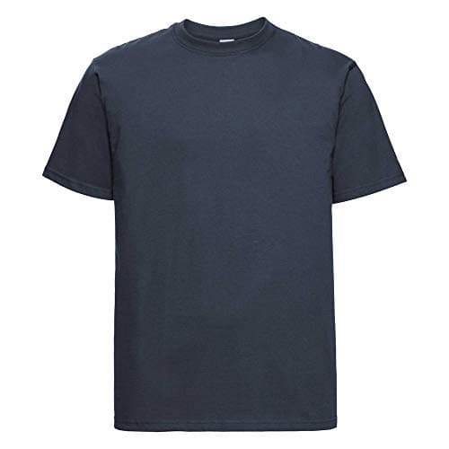Image of Russell Men's Classic Heavyweight T-Shirt, Blue (French Navy Fn), Medium (Manufacturer Size: M)