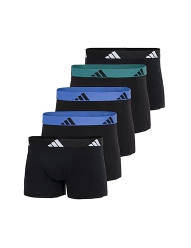 Image of adidas Men's Trunks (5PK) Active Flex Cotton Comfortable Underwear Shorts/Pants, Assorted_4AM019, M, Assorted_4am019, M