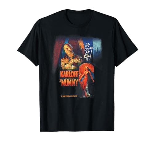 Image of Universal Monsters Distressed The Mummy Movie Poster T-Shirt