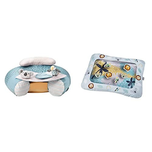 Image of Nuby Animal Adventures Sit-Me-Up Baby Seat – Inflatable Sit & Play Floor Seat | Detachable Tray | Machine Washable | Suitable from 6 Months Plus & Animal Adventures Water Mat