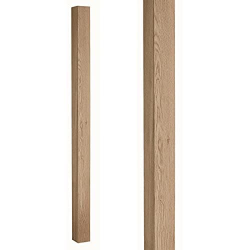 Image of 1500mm Plain Square Oak Newel Post (1500mm Half Post)