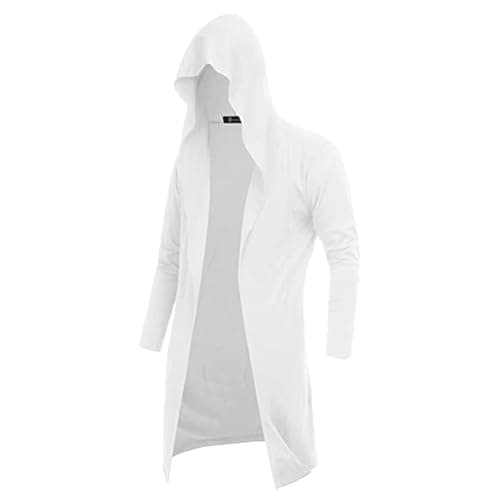 Image of Generisch 2026 Halloween Halloween Medieval Retro Coat Long Cardigan Pendant for Men Lightweight Retro Coat with, White, S
