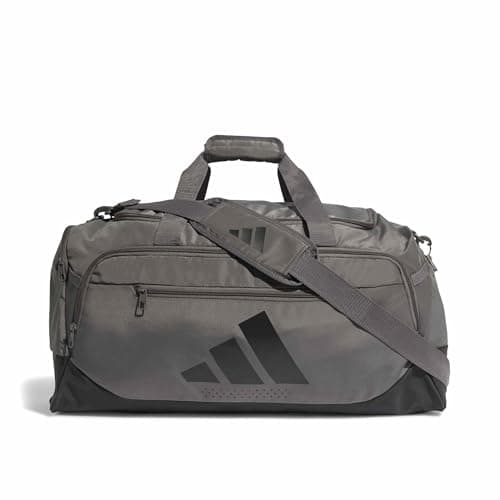 Image of adidas Unisex Training Defender Duffle Bag Medium, Charcoal/Black, One Size