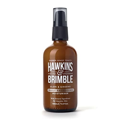 Image of Hawkins & Brimble Energising Men’s Face Moisturiser, Sensitive Skin Moisturiser for Men with Natural Ingredients, Hydrating Moisturiser for Dry Skin, Men’s Moisturiser with No Parabens/Animal Testing