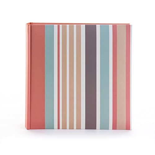 Image of Kenro Candy Series Memo Photo Album, Colourful Stripes Design, for 200 Photos 6x4 Inch/10x15cm - CN101SR