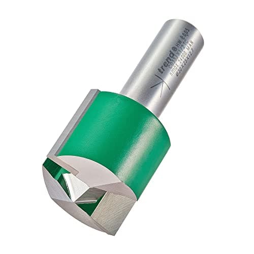 Image of Trend CraftPro Straight Two Flute Router Cutter, 1/2 Inch Shank, 30mm Cut Diameter & 25mm Cut Length, Tungsten Carbide Tipped, C033JX1/2TC