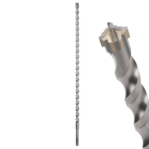 Image of MOXPIFY 16mm Masonry Drill Bit 460mm Long, Hammer SDS Drill Bit for Reinforced Concrete, Brick Walls, SDS Plus Shank (16mm x 460mm)
