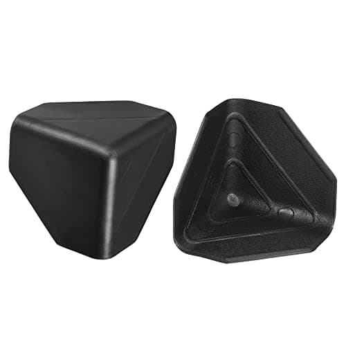 Image of sourcing map Corner Protector PP Plastic 2.36" x 2.36" x 2.36" for Carton, Boxes Packaging Black Pack of 24