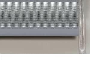 Image of Quality Fabric Sparkly Glitz Silver Grey Diamante Straight Bottom Roller Blinds (60x160cm(23.6in))