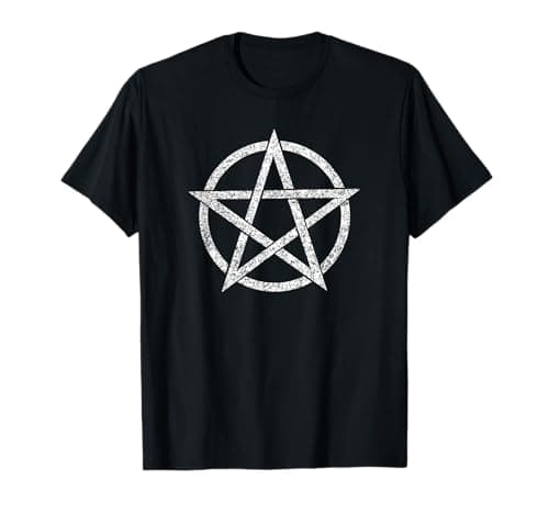 Image of PENTACLE PENTAGRAM SYMBOL WICCA GOTHIC PAGAN T-Shirt