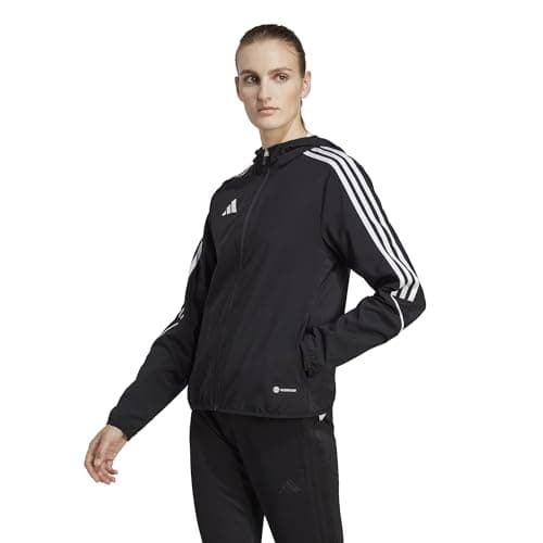 Image of adidas unisex-child Tiro 23 League WindbreakerTRACKSUIT JACKET, Black/White/Black, S