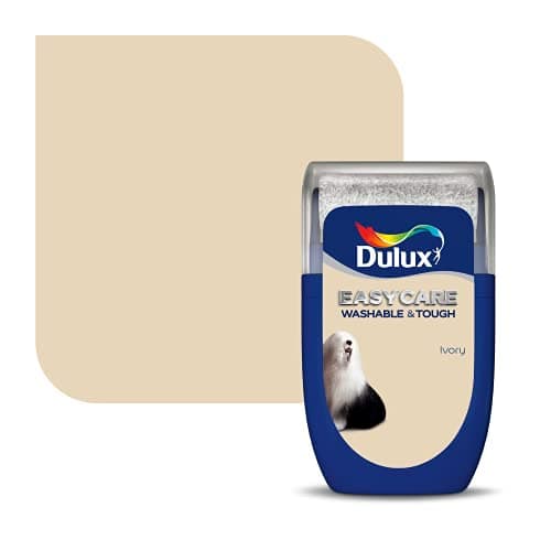 Image of Dulux Easycare Washable and Tough Tester Paint, Ivory, 30 ml