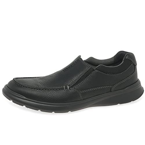 Image of Clarks Men's Cotrell Free Loafer, Black Oily Lea, 9 UK