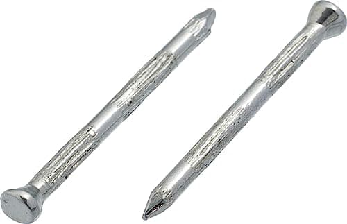 Image of 2.7mm x 30mm Concrete Rolled Masonry Nail Finishing Steel Nails Hardened Ribbed Hardware Pins (Pack of 100) N13EF