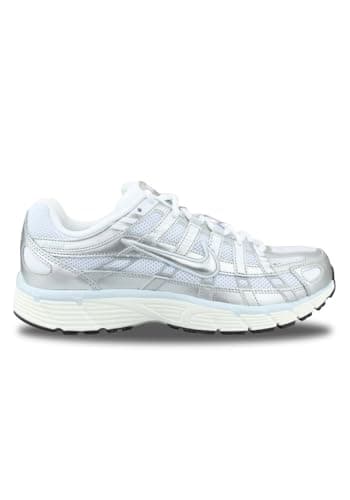 Image of Nike Women's P-6000 Shoes, White/Metallic Silver/Blue Tin, 6