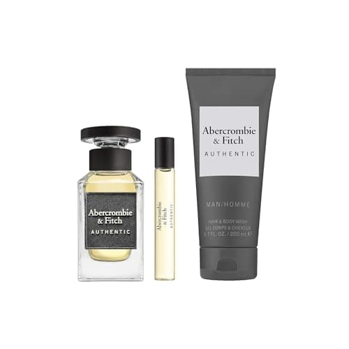 Image of Abercrombie & Fitch Authentic Man Eau de Toilette 100ml + Deodorant + Mini Perfume for Men (Pack of 3)