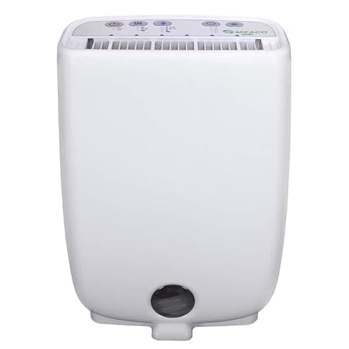 Image of Meaco Portable Dehumidifier DD8L - Compact Desiccant Dehumidifier - Best For Small Homes & Spaces - Prevent Condensation, Mould & Damp - 18 x 35 x 50 cm White