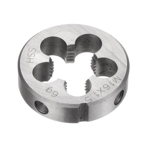 Image of sourcing map Round Threading Dies, Metric M16 x 1.5 Thread (Right Hand), High Speed Steel (HSS) Screw Cutting Die Repair Tool