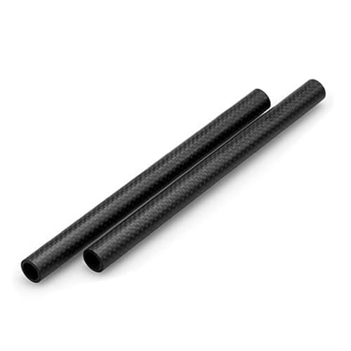 Image of NICEYRIG 15mm Carbon Fiber Rods 20cm (8inch) Length for 15mm Rod Clamp Matte Box Follow Focus