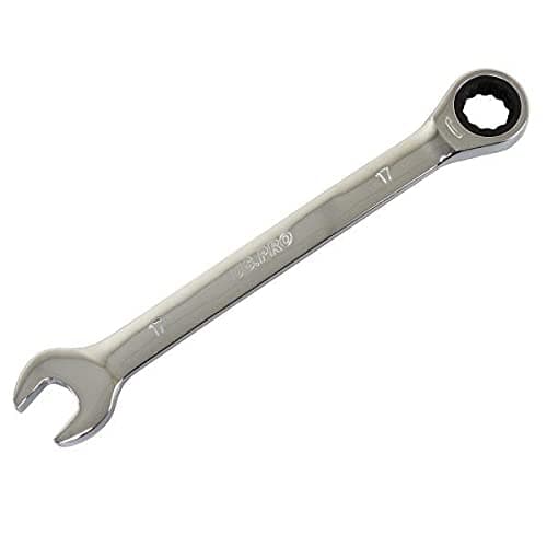 Image of US PRO Tools 17mm Ratchet Spanner Wrench 72 Teeth Open & Ring End Wrench 3578