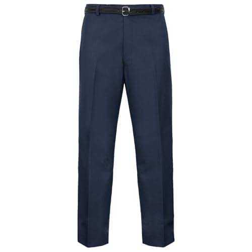 Image of Men’s Formal Trousers – Men Smart Office Dress Pants with Pockets- (Navy 38/29)