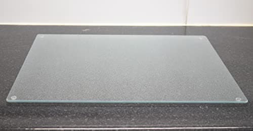 Image of Deenz 50X40Cm Tempered Glass Worktop Saver Frosted Dishwasher Safe 5Mm Chopping Board