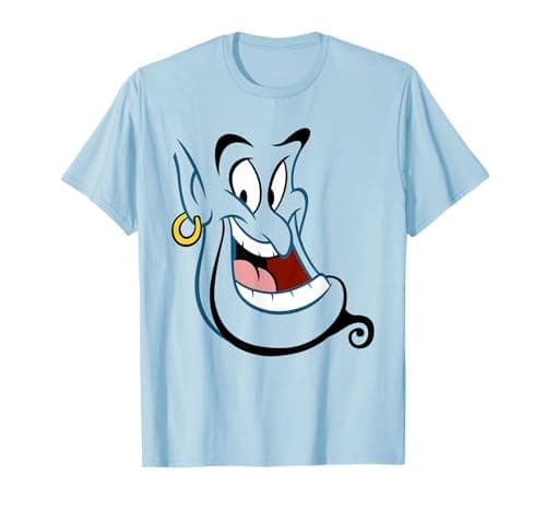 Image of Disney Aladdin Genie Face Costume T-Shirt