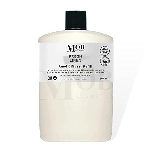 Image of Designer & Fine Fragrance Reed Diffuser Oil Refill 100ml - Highly Concentrated (Fresh Linen)