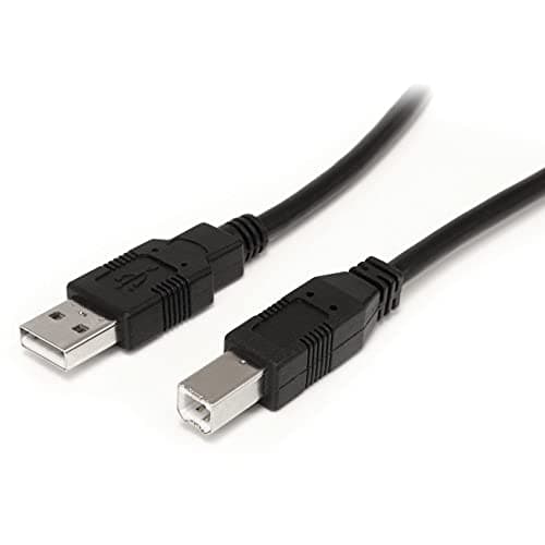 Image of StarTech.com 9 m / 30 ft Active USB A to B Cable - M/M - Black USB 2.0 A to B Cord - Printer Cable - Extension USB Cable (USB2HAB30AC)