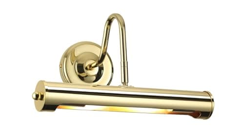 Image of Lights4Living 09-122 12 inch Polished Brass Swan Neck Picture Light