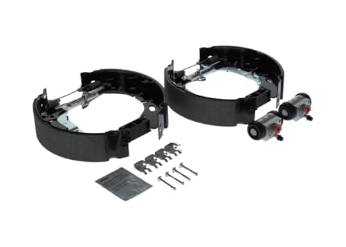 Image of Bosch KS4687 Kit Super Pro - Rear drum brake kit - 1 pre-assembled set, 2 wheel brake cylinders, 4 brake shoes