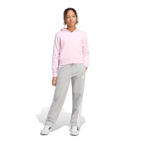 Image of adidas Girl's ESSENTIALS TRACKSUIT, clear pink/white, 14-15 Years