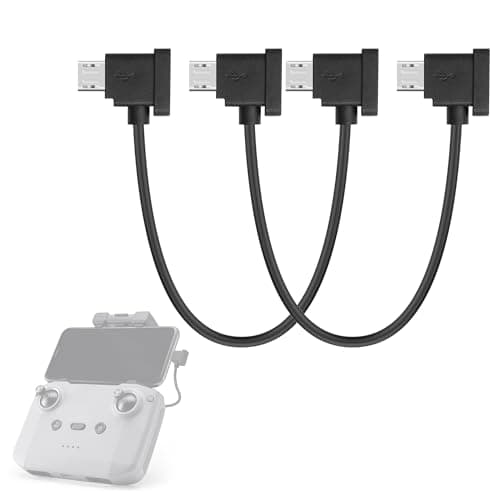 Image of YAODHAOD USB-C OTG-RC Cable 30 cm RC-N3/N2/N1/N1C Remote Control Cable for Controller, Drone Accessories, for DJI Mini 2, Mavic 3, Air 2S, Mavic Air 2 Remote Control (Micro to Micro, 15 cm)