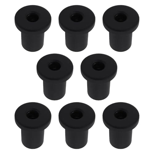 Image of ECSiNG 8Pcs Sliding Barn Door Spacer 3x3.5cm for Sliding Barn Doors Garage Doors Basement Doors Black