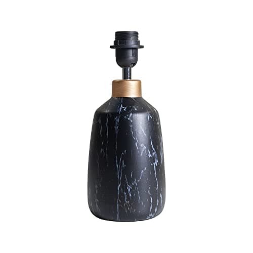Image of MiniSun | Modern Copper Caped Black Marble Effect Table Lamp Base | Table Lamps, Home Décor & Improvement Essential