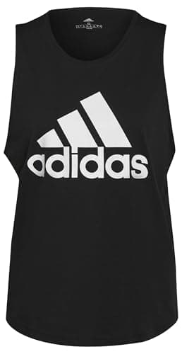 Image of adidas Women's Essentials Big Logo Tank Top, Black / White, S
