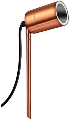 Image of Gato BG Luceco LEXDLSCP Azurar Exterior Decorative GU10 Garden Spike Light, 35 Watts, IP54 Rated, Copper