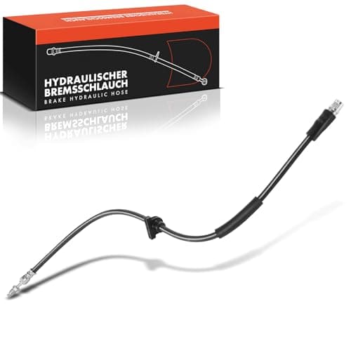 Image of Frankberg 1x Brake Hose Brake Hydraulic Hose Front Axle Left Right Compatible with X3 F25 2010-2017 X4 F26 2014-2018 Replace# 34306787512