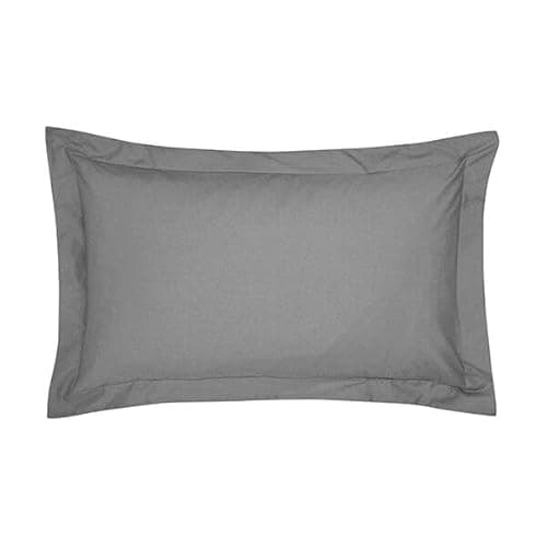 Image of Bedeck of Belfast 300 Thread Count Oxford Pillowcase Charcoal