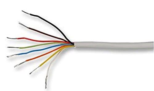 Image of electrosmart White 8 Core Burglar/Intruder Alarm Cable for Home/Office Security (10m)